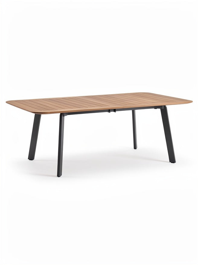 **Technische Titel in het Nederlands: "Moderne Houten Tafel met Stalen Poten"**